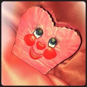 And heart shaped holder